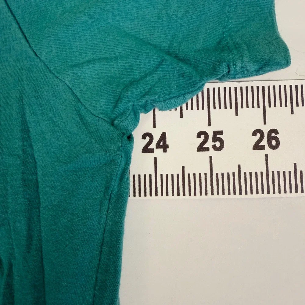 The North Face Mens Box Logo Graphic T-Shirt Teal‎ Green Never Stop Exploring L